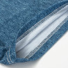 Cotton-Like Bleached Starry Faux Denim T-krekls sublimācijai izm.3XL