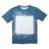 Cotton-Like Bleached Starry Faux Denim T-krekls sublimācijai izm.3XL