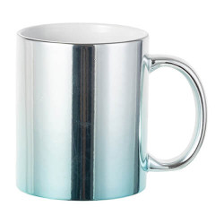 330 ml pārklājuma krūze sublimācijai - sudraba-zelta gradients