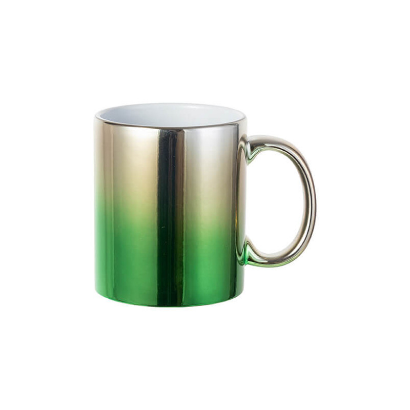 330 ml pārklājuma krūze sublimācijai - sudraba-zelta gradients