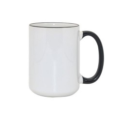 Mug MAX A+ 450 ml with black handle Sublimation Thermal Transfer