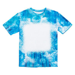 Cotton-Like Bleached Starry Faux Denim T-krekls sublimācijai (3XL izmers)
