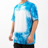 Cotton-Like Bleached Starry Faux Denim T-krekls sublimācijai (2XL izmers)