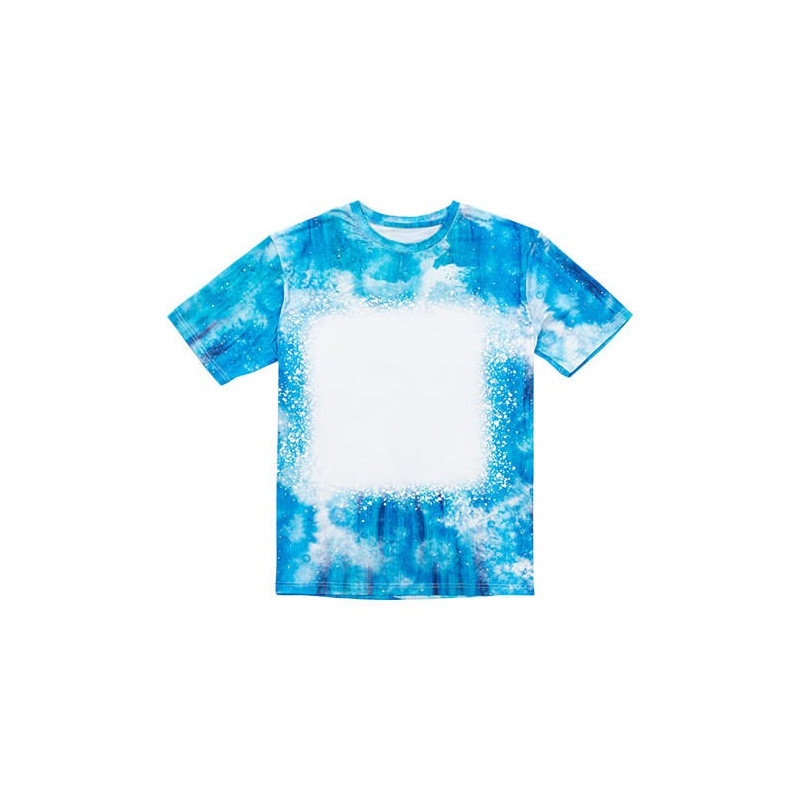 Cotton-Like Bleached Starry Faux Denim T-krekls sublimācijai (2XL izmers)