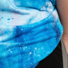 Cotton-Like Bleached Starry Faux Denim T-krekls sublimācijai (XL izmers)