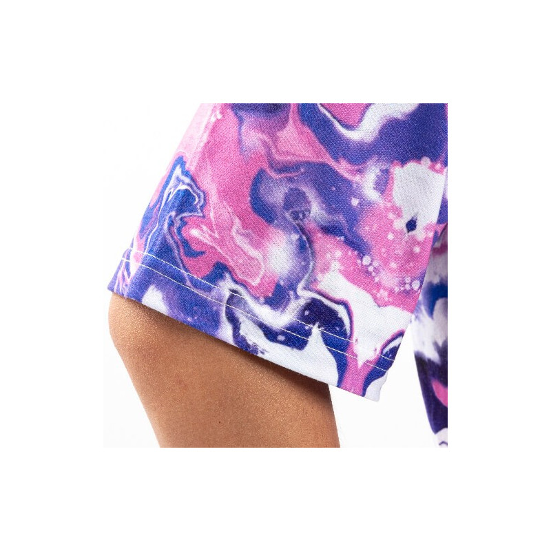 Cotton-Tach Bleached Bloom Blue T-krekls sublimācijai (L izmers)