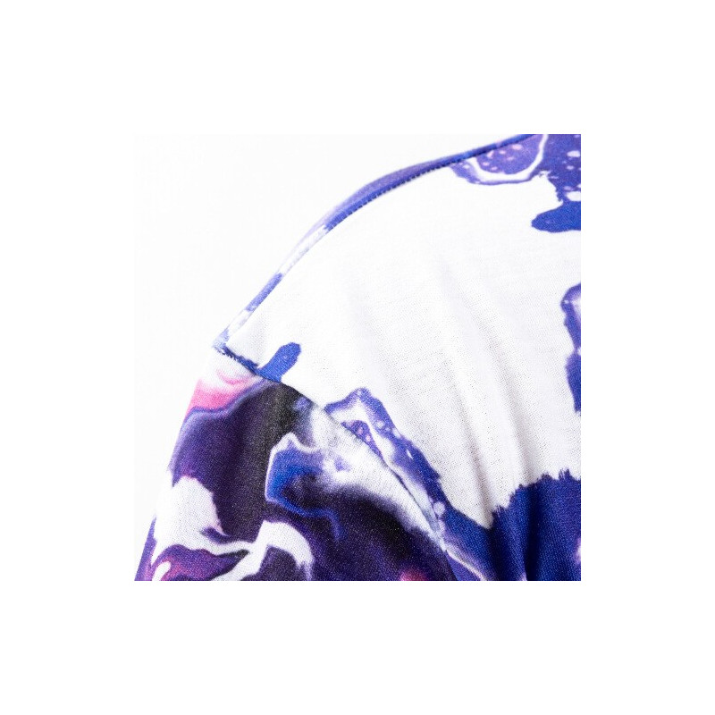 Cotton-Tach Bleached Bloom Blue T-krekls sublimācijai (L izmers)