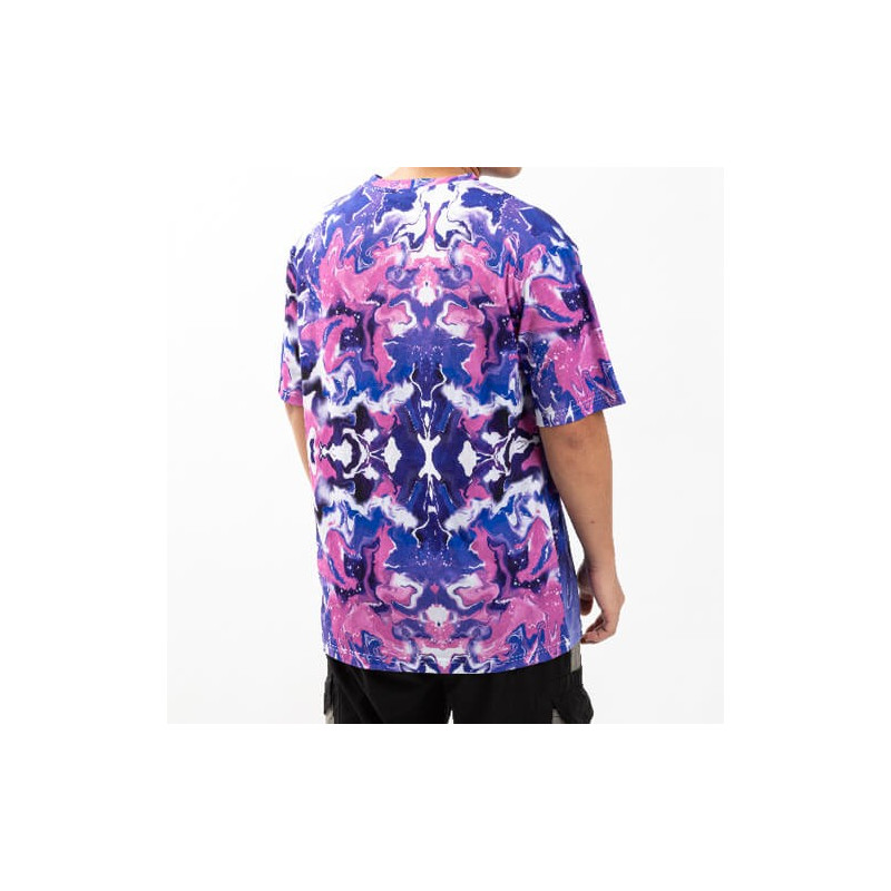 Cotton-Tach Bleached Bloom Blue T-krekls sublimācijai (L izmers)