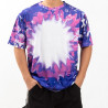 Cotton-Tach Bleached Bloom Blue T-krekls sublimācijai (L izmers)