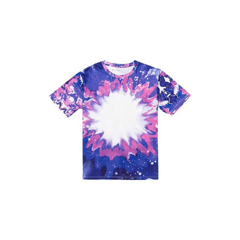 Cotton-Tach Bleached Bloom Blue T-krekls sublimācijai (L izmers)
