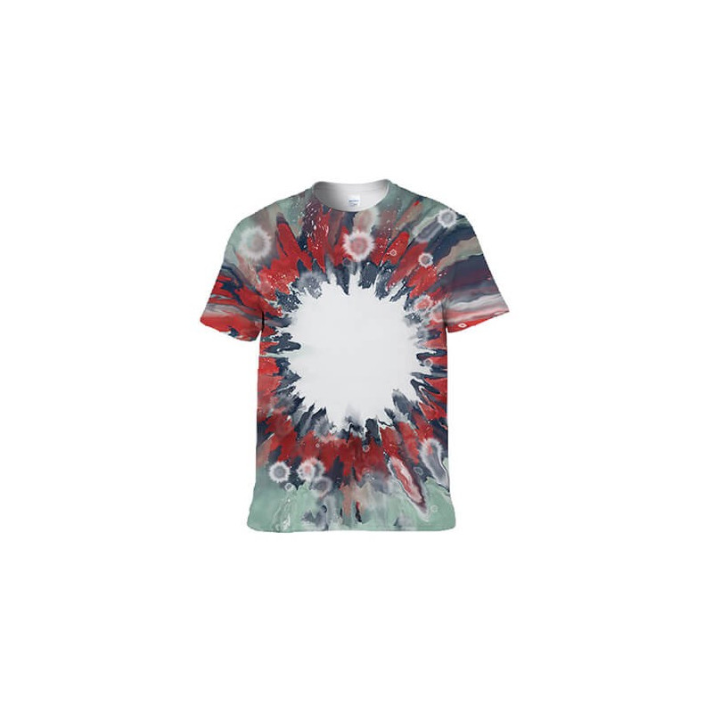 Cotton-Tach Bleached Bloom Blue T-krekls sublimācijai (XL izmers)
