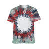 Cotton-Tach Bleached Bloom Blue T-krekls sublimācijai (XL izmers)